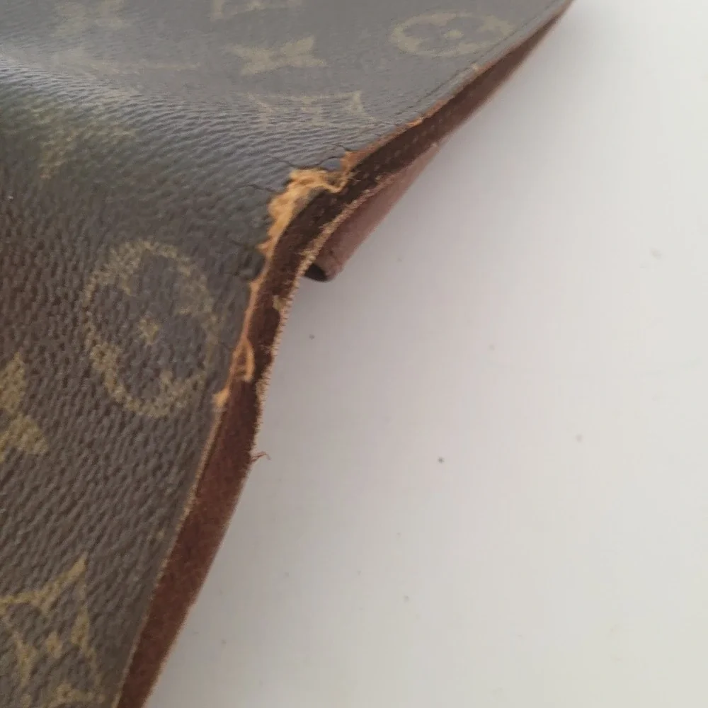 Louis Vuitton Monogram Canvas Bifold Wallet Vintage Brown CA0952 Made in Spain